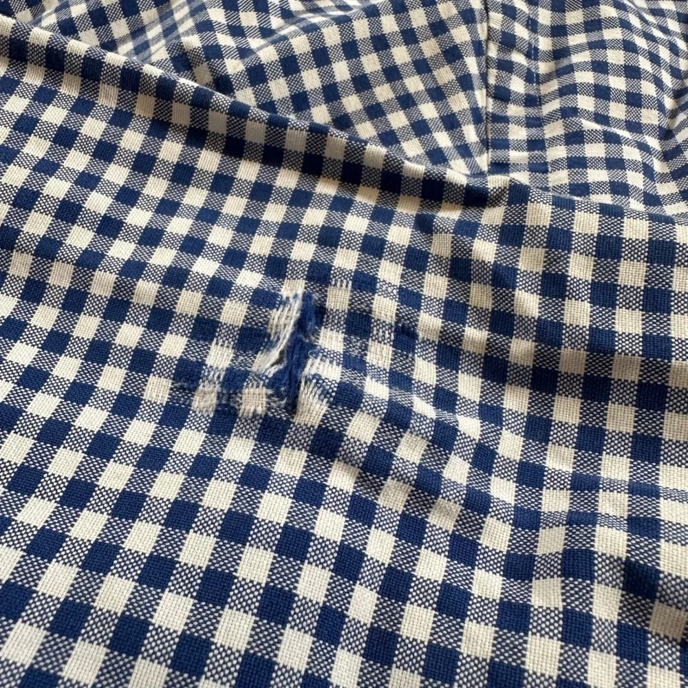 Ralph Lauren Button Down Men 3XLT Blue Gingham Check Plaid LS Shirt Flesh Pony - Picture 3 of 11